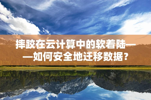 摔跤在云计算中的软着陆——如何安全地迁移数据？