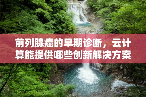前列腺癌的早期诊断，云计算能提供哪些创新解决方案？
