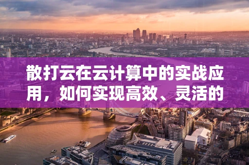 散打云在云计算中的实战应用，如何实现高效、灵活的云资源管理？