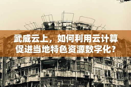 武威云上，如何利用云计算促进当地特色资源数字化？