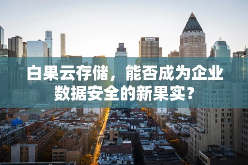 白果云存储，能否成为企业数据安全的新果实？