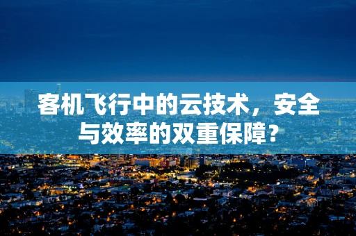 客机飞行中的云技术，安全与效率的双重保障？