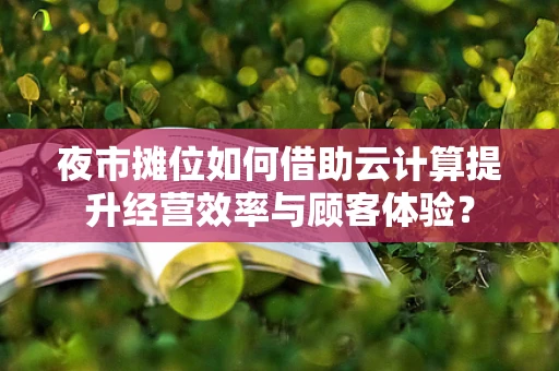 夜市摊位如何借助云计算提升经营效率与顾客体验？