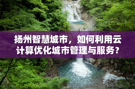 扬州智慧城市，如何利用云计算优化城市管理与服务？