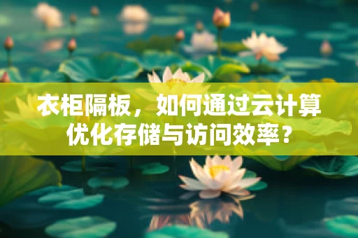 衣柜隔板，如何通过云计算优化存储与访问效率？