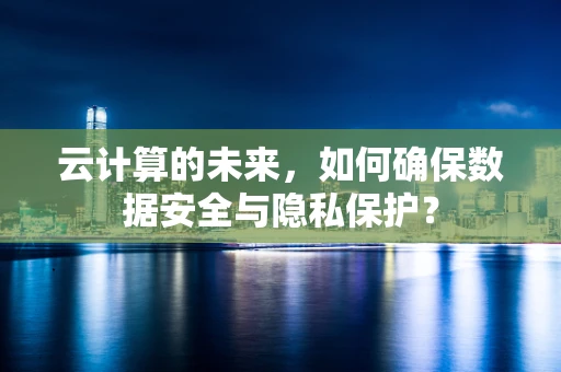 云计算的未来，如何确保数据安全与隐私保护？