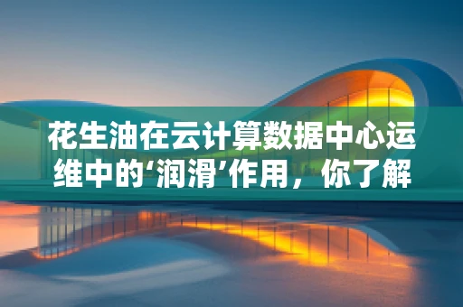 花生油在云计算数据中心运维中的‘润滑’作用，你了解多少？
