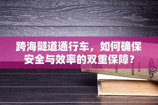 跨海隧道通行车，如何确保安全与效率的双重保障？