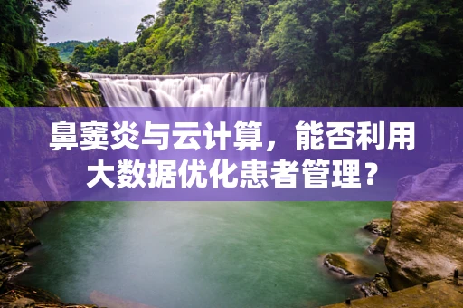 鼻窦炎与云计算，能否利用大数据优化患者管理？