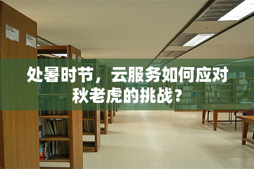 处暑时节，云服务如何应对秋老虎的挑战？