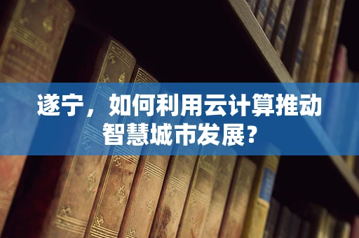 遂宁，如何利用云计算推动智慧城市发展？
