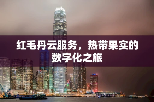 红毛丹云服务，热带果实的数字化之旅
