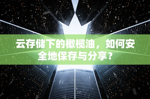 云存储下的橄榄油，如何安全地保存与分享？