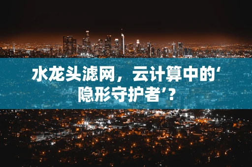 水龙头滤网，云计算中的‘隐形守护者’？