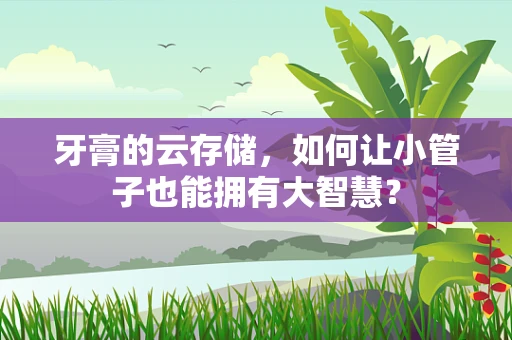 牙膏的云存储，如何让小管子也能拥有大智慧？