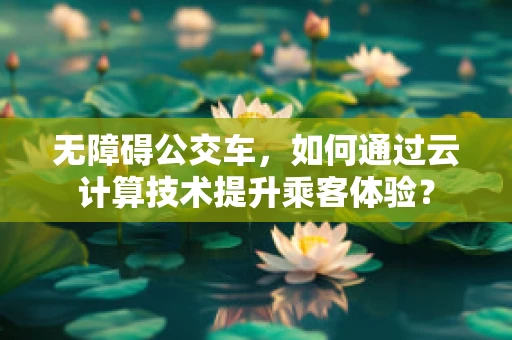 无障碍公交车，如何通过云计算技术提升乘客体验？