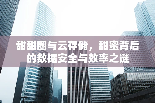 甜甜圈与云存储，甜蜜背后的数据安全与效率之谜