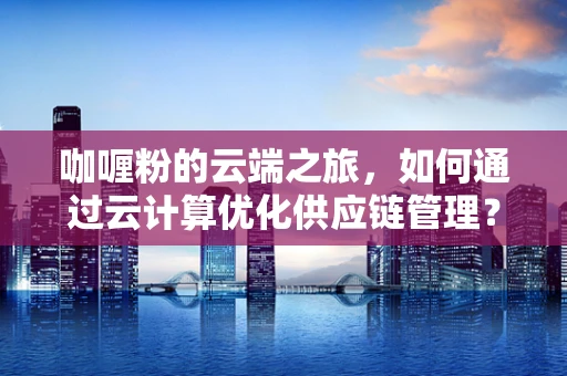 咖喱粉的云端之旅，如何通过云计算优化供应链管理？