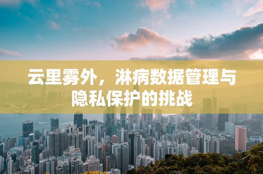 云里雾外，淋病数据管理与隐私保护的挑战
