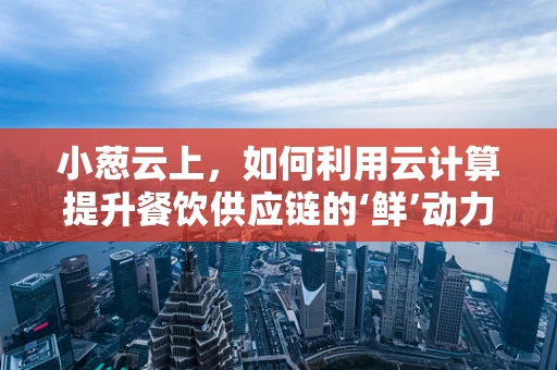 小葱云上，如何利用云计算提升餐饮供应链的‘鲜’动力？