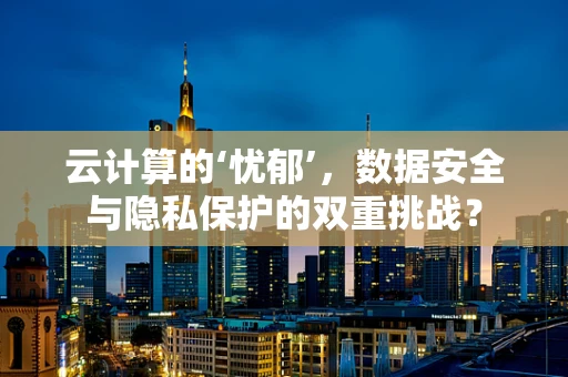 云计算的‘忧郁’，数据安全与隐私保护的双重挑战？