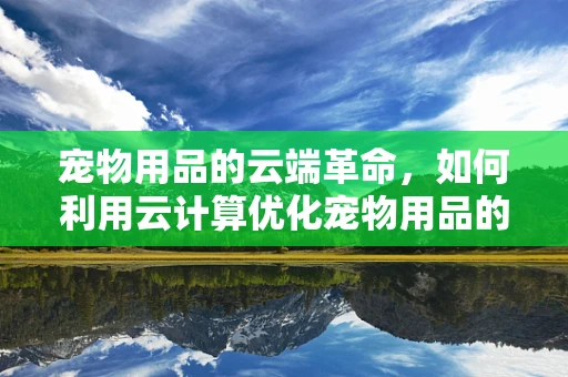 宠物用品的云端革命，如何利用云计算优化宠物用品的个性化推荐？