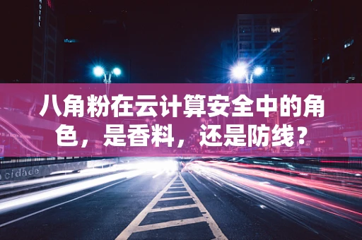 八角粉在云计算安全中的角色，是香料，还是防线？