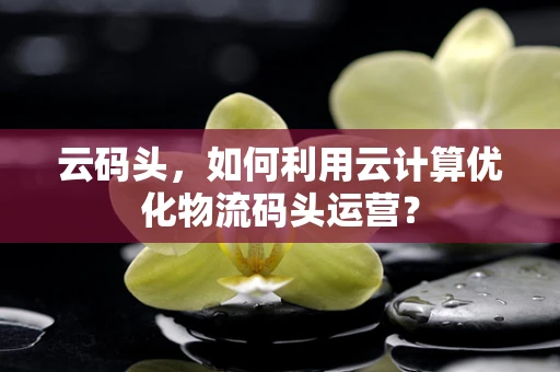 云码头，如何利用云计算优化物流码头运营？