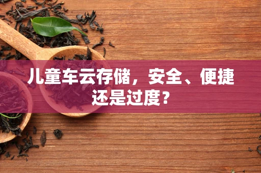 儿童车云存储，安全、便捷还是过度？