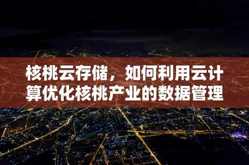 核桃云存储，如何利用云计算优化核桃产业的数据管理？