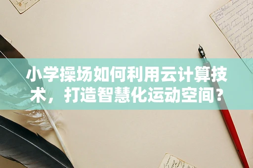 小学操场如何利用云计算技术，打造智慧化运动空间？