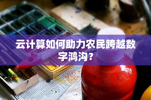 云计算如何助力农民跨越数字鸿沟？