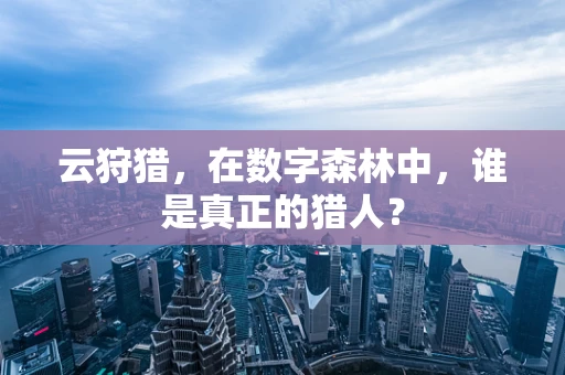云狩猎，在数字森林中，谁是真正的猎人？