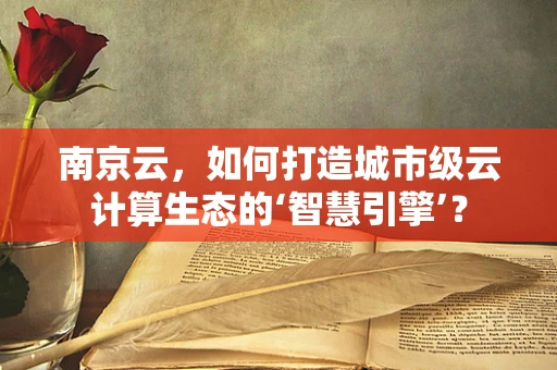 南京云，如何打造城市级云计算生态的‘智慧引擎’？