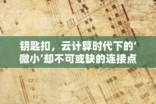 钥匙扣，云计算时代下的‘微小’却不可或缺的连接点