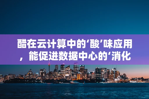 醋在云计算中的‘酸’味应用，能促进数据中心的‘消化’吗？