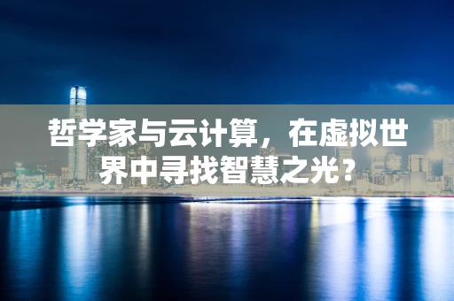 哲学家与云计算，在虚拟世界中寻找智慧之光？