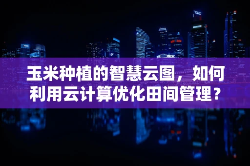 玉米种植的智慧云图，如何利用云计算优化田间管理？