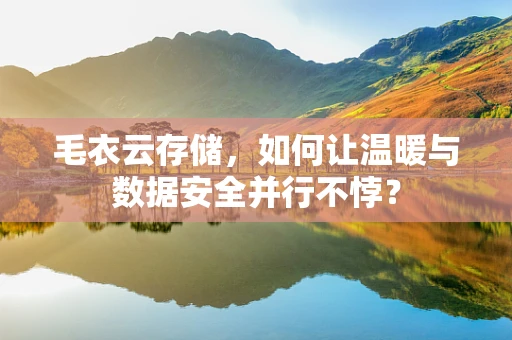毛衣云存储，如何让温暖与数据安全并行不悖？