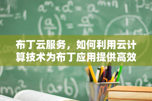 布丁云服务，如何利用云计算技术为布丁应用提供高效、安全的运行环境？