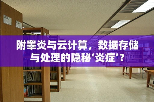 附睾炎与云计算，数据存储与处理的隐秘‘炎症’？