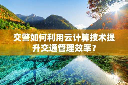 交警如何利用云计算技术提升交通管理效率？