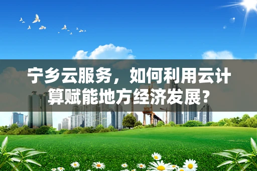 宁乡云服务，如何利用云计算赋能地方经济发展？