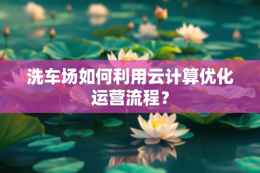 洗车场如何利用云计算优化运营流程？