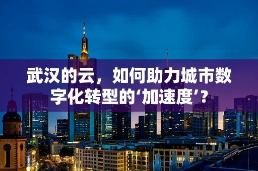 武汉的云，如何助力城市数字化转型的‘加速度’？