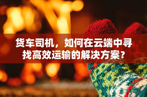 货车司机，如何在云端中寻找高效运输的解决方案？