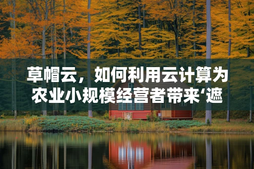 草帽云，如何利用云计算为农业小规模经营者带来‘遮阳’新机遇？