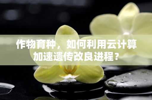 作物育种，如何利用云计算加速遗传改良进程？