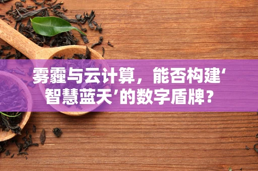 雾霾与云计算，能否构建‘智慧蓝天’的数字盾牌？