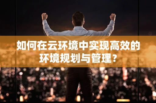 如何在云环境中实现高效的环境规划与管理？